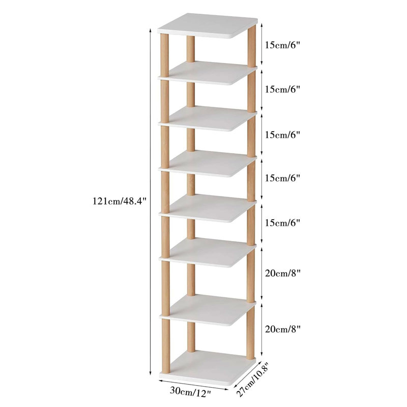 8 Pair Shoe Rack