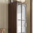 Dark-coffee Solid Wood + Glass Display Cases