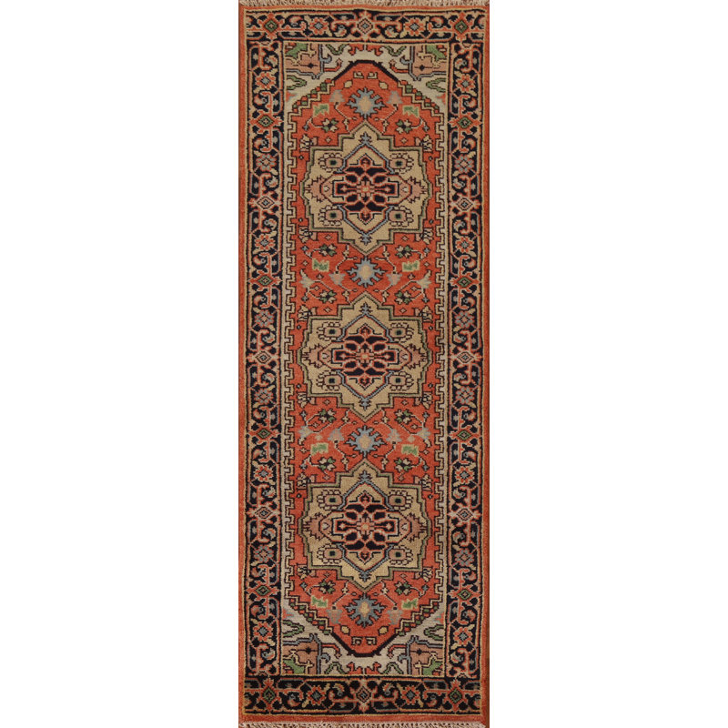 One-of-a-Kind Runner 2'6'' X 8' New Age Runner Wool Area Rug in