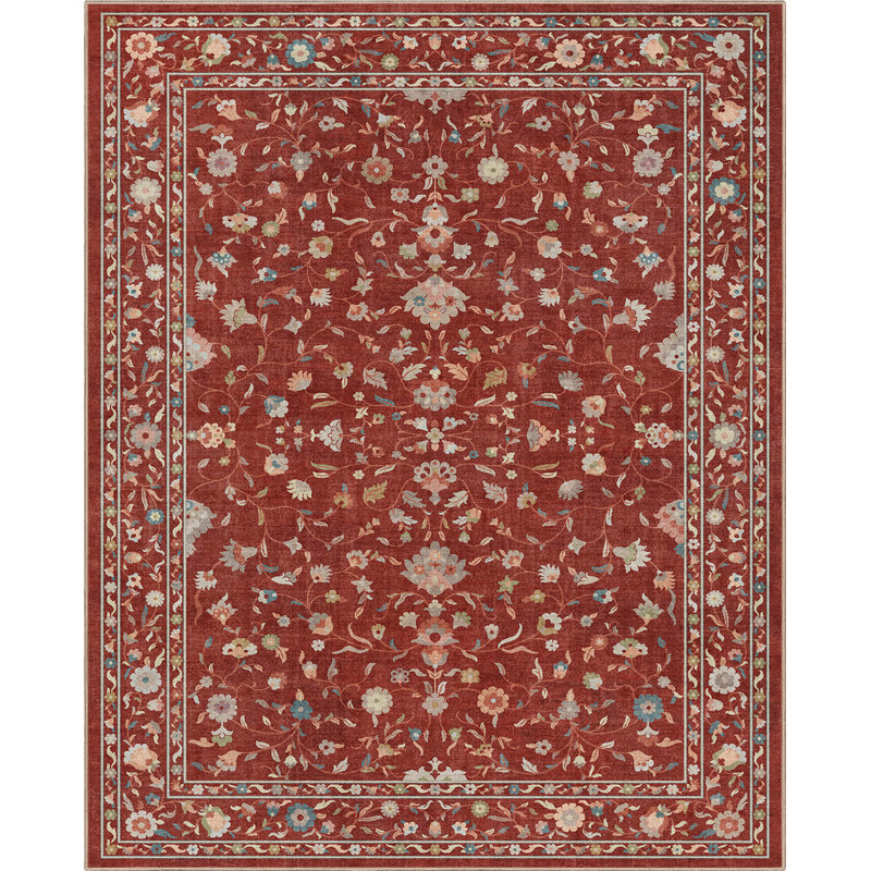 Tapis rouge Bungalow Bungalow Aylena Hereke, Rectangle 6 pi x 9 pi