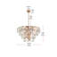 Lustre en cristal 30 pouces Idamay-743724249