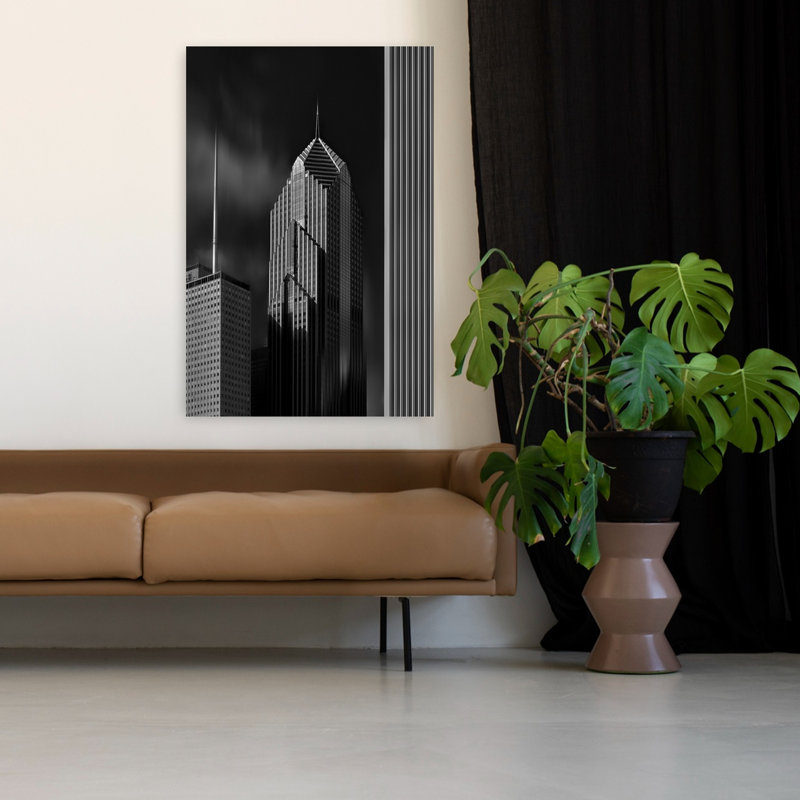 Art moderne, architecture moderne, tour moderne, H 48 po x l 32 po