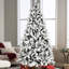 Arbre de Noël 8 pi avec 470l lumières DEL colorées, 10 modes d'éclairage, interrupteur au pied, 1793 pointes de pe + + dur, branches à mémoire de forme, tronc à charnières pour une installation sans effort et un démontage rapide, stable-1261983428