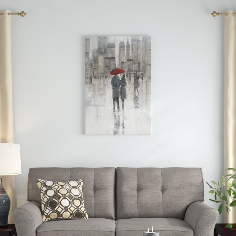 Rain in The City I by Timothy O' Toole - Painting Print, 30cm H x 20cm W, Wrapped Canvas