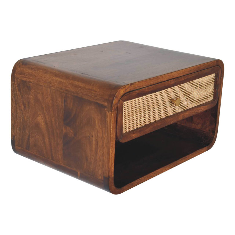 Amento 45cm W Solid Wood Bedside Table
