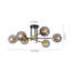Glass Bubble Sputnik Semi Flush Chandelier-1461549846