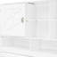 Lit mural rayé White Diamond, grand lit, avec grand espace de rangement et support de charge de 600 lb offrant beaucoup de rangement, caractéristiques, ajustement de matelas de 6 à 8 pouces