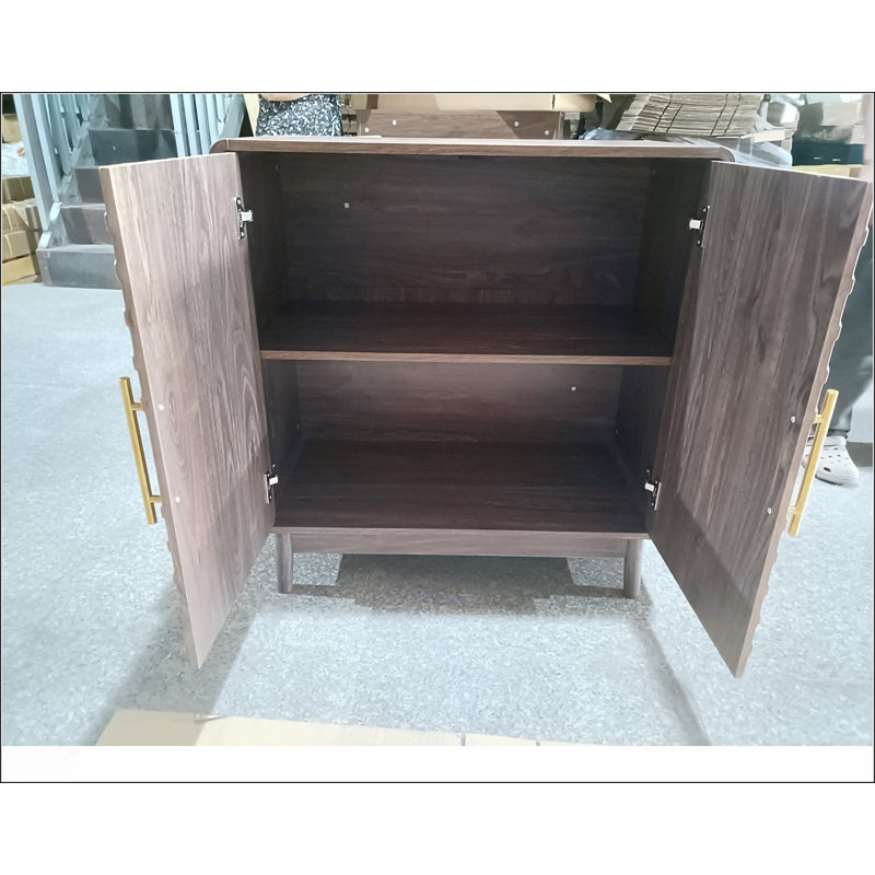 Buffet élégant à 2 portes avec tablettes réglables, parfait pour un rangement élégant et fonctionnel dans n'importe quelle pièce