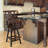 Swivel Solid Wood Counter Stool