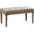Dahlonega Linen Upholstered Bench