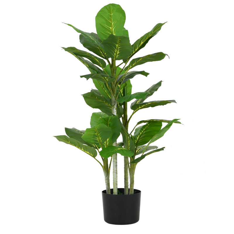 Plante artificielle de Daffenbachia de 42 po avec pot et structure flexible Heafey