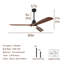 Ventilateur de plafond noir moderne 60 pouces avec lumière et 3 pales en bois massif avec moteur à courant continu réversible et télécommande-118039347-118039356-118039352