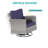 6 Pieces Patio Sofa with Rectangle Fire Pit Table and Swivel Rocking Chairs-108198444-108198450