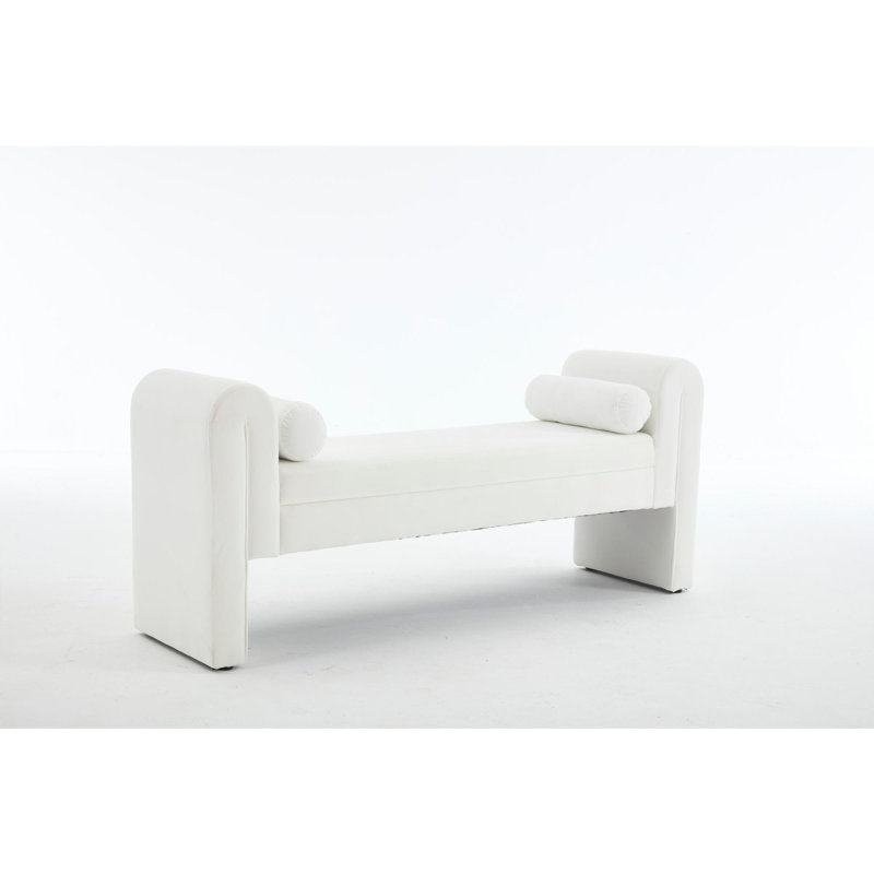 Banc de rangement moderne, convient aux chambres à coucher, aux salons, aux salles d'activité et aux espaces similaires.