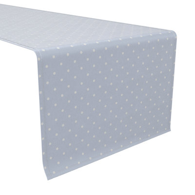 Rectangular Polka Dots Cotton Twill Table Runner