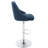 Annasha Swivel Upholstered Adjustable Height Counter Stool with Metal Frame-975498687