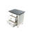 Traditional 24" W Bedside Table Nightstand With 3 Drawers, Solid Wood Legs, Metal Handles-229912439