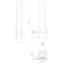Nepal 1 - Light LED Flush Mounted Sconce