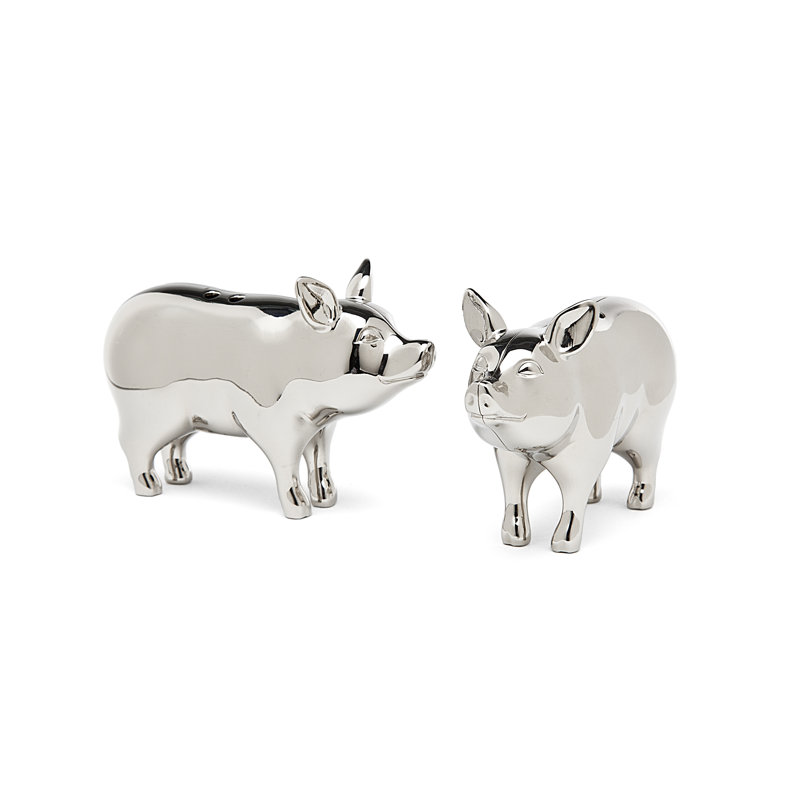 August Grove Compton Piglet Salt & Pepper Shakers
