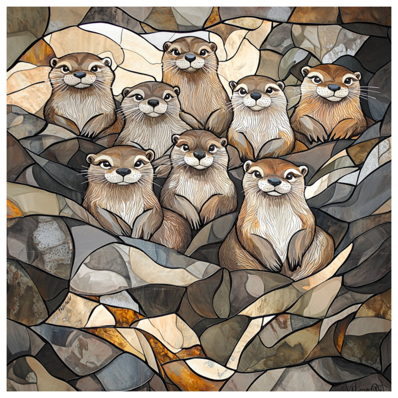Housse de couette Otters Bedding, Lit simple