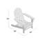 Chaise Adirondack pliante en plastique Leighton-54930198