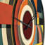 Midcentury Vintage Circular Visions IV Metal Wall Clock-93381431