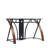 Cayuga Tempered Glass Steel Computer Desk