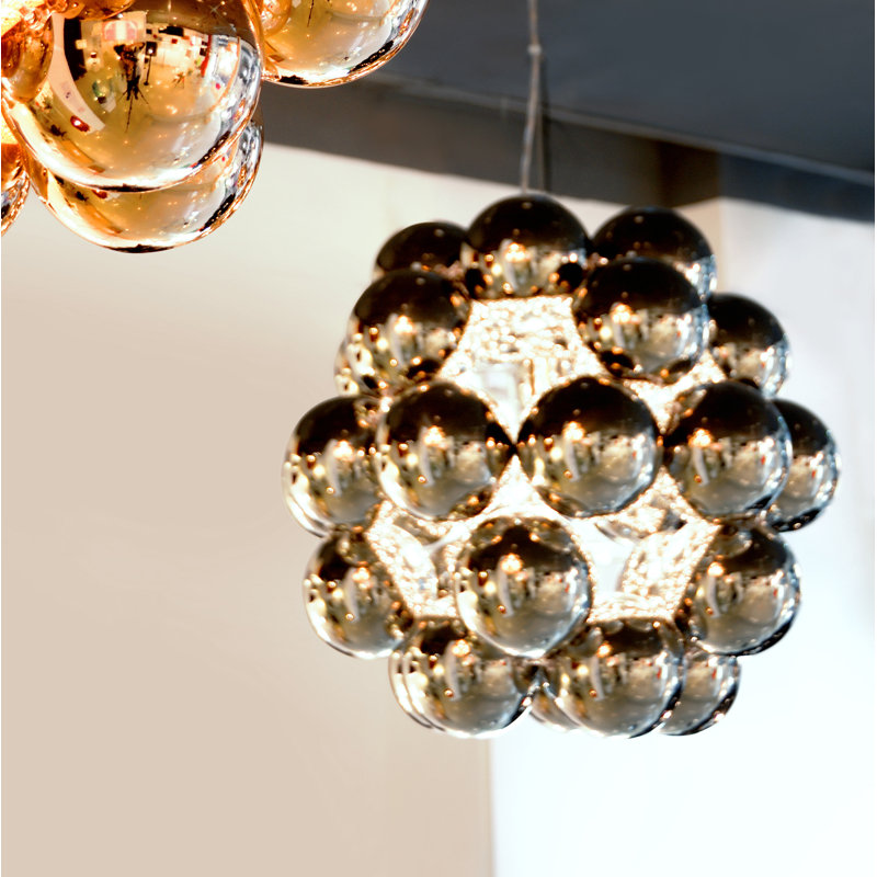 1 - Light Unique/Statement Pendant, Chrome