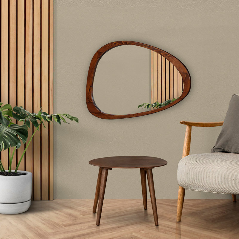 Miroir décoratif Blaxton, Brun, 47 po x 30 po
