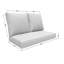 Sunbrella Outdoor Loveseat Cushion, Deep Seat/Back Replacement Cushion 5 Inch-1094407252