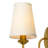 Classic Fabric Shade Wall Sconces Set Of 2, E12 Single Light Sconce Lighting, Farmhouse Wall Mount Lamp For Bathroom Mirror, Living Room, Bedside-723318653