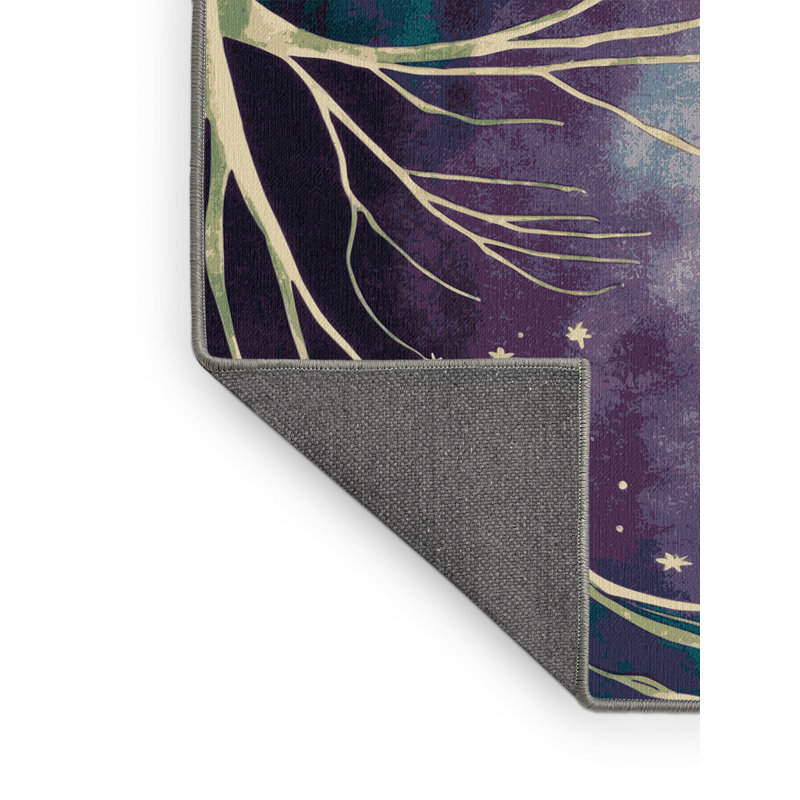 Blooming Nebula Rug, Square 5'