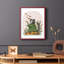 Raccoon Catching Leaves Framed Print - Solid Wood-1189751110-1189751131
