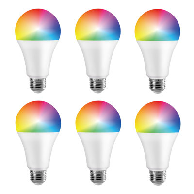 Infibrite A21 WiFi Smart LED Light Bulb, 12W 1100LM, Alexa/Google/SIRI Compatible (6 Pack)