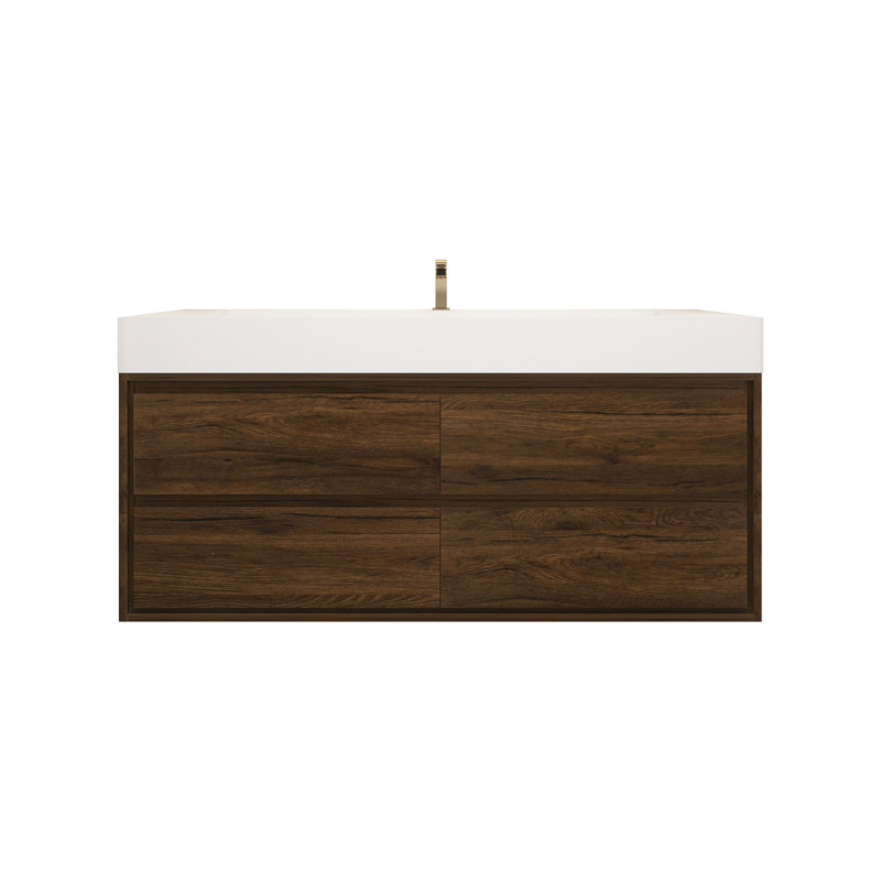 Victoria 60''Bathroom Vanity Base, Rosewood