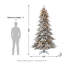 Sapin de Noël illuminé blanc 9 pi