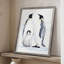 «Emperor Penguins II», reproduction encadrée - bois massif