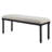 Eliyas 48" W Turned Leg Upholstered Bench-125793775