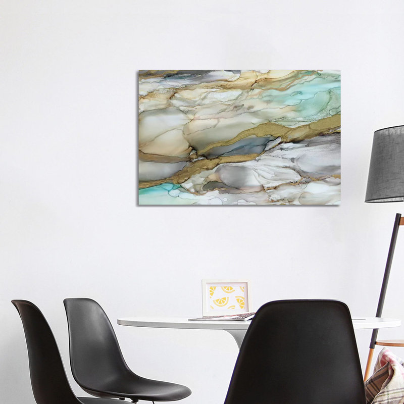 Marbré verre II par Carol Robinson, impression sur toile tendue, H 8 po x l 12 po x P 0,75 po
