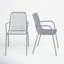 Oglethorpe Steel Outdoor Stacking Dining Armchair-826933093