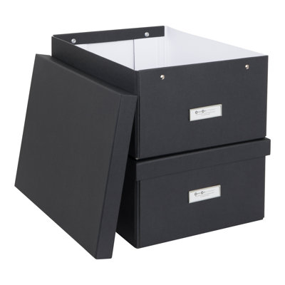 Bigso Katia Collapsible Storage Box - Photo Storage Box with Lid