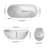 65'' Freestanding Soaking Acrylic Bathtub