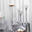 Ensemble de chandelles en cristal et en métal 3 pièces-28123749
