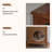 Tan Solid + Manufactured Wood+Glass Display Cases
