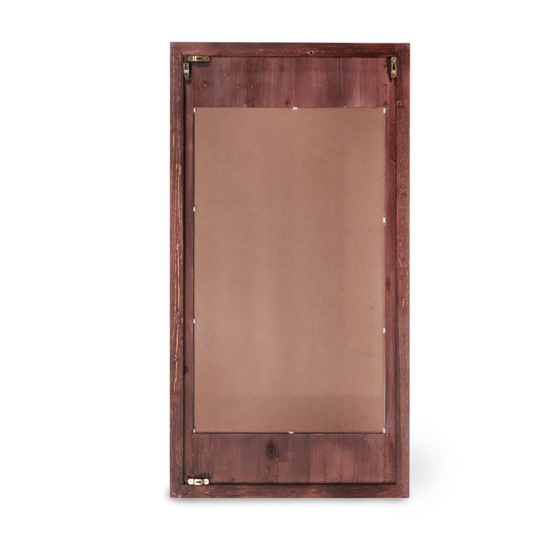 Phat Tommy Coquille Decorative Wood Framed Wall Mirror