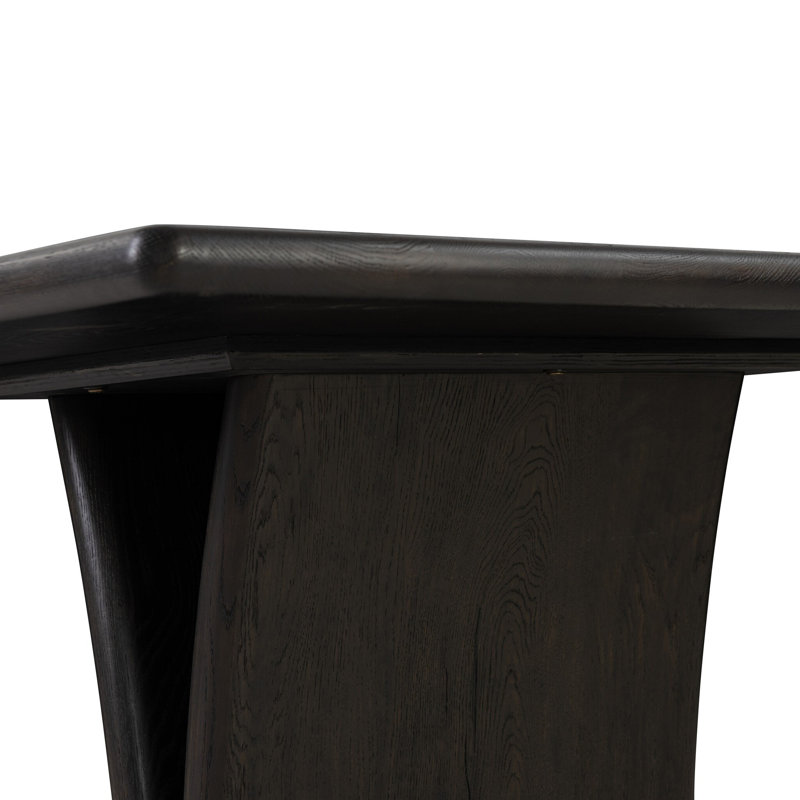 Marcon Dining Table 96"-Dark Espresso Reclaimed French Oak, Dark Espresso Reclaimed French Oak