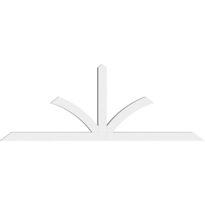 Support pour pignon en PVC de qualité architecturale Richland, H 36 po x l 96 po (pas: 9/12), P 4 po x F 4 po