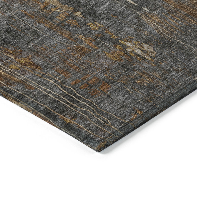 Tapis rouille intérieur / extérieur lavable à la machine Cinead ACN1683, Rond 8 pi