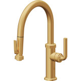 Descanso Kitchen Pull-Down Kitchen Faucet with Squeeze Sprayer - Low Arc Spout