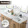 Griselde 72"  Free Standing Double Bathroom Vanity with Quartz Top